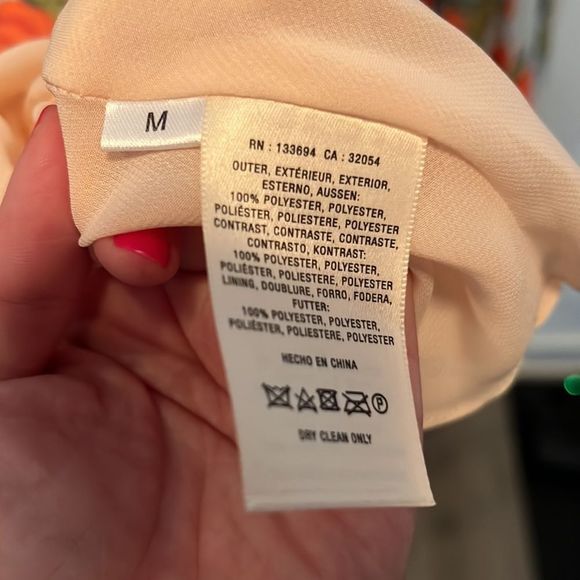 Paper crown x rifle paper co floral mini dress - mint and coral - medium - Picture 5 of 5